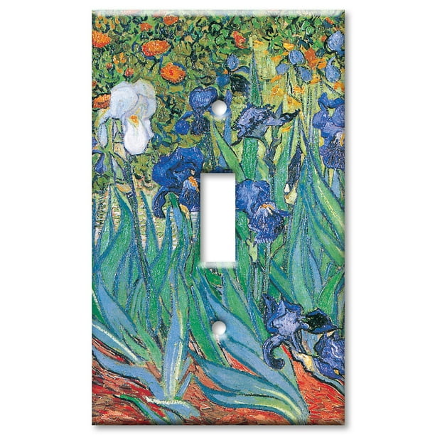Irises Art Plates Outlet Cover OVERSIZE Switch Plate/OVER SIZE Wall Plate Van Gogh Irises Art Plates Outlet Cover OVERSIZE Switch Plate/OVER SIZE Wall Plate Van Gogh